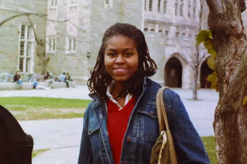 Young Michelle Obama at Princeton.