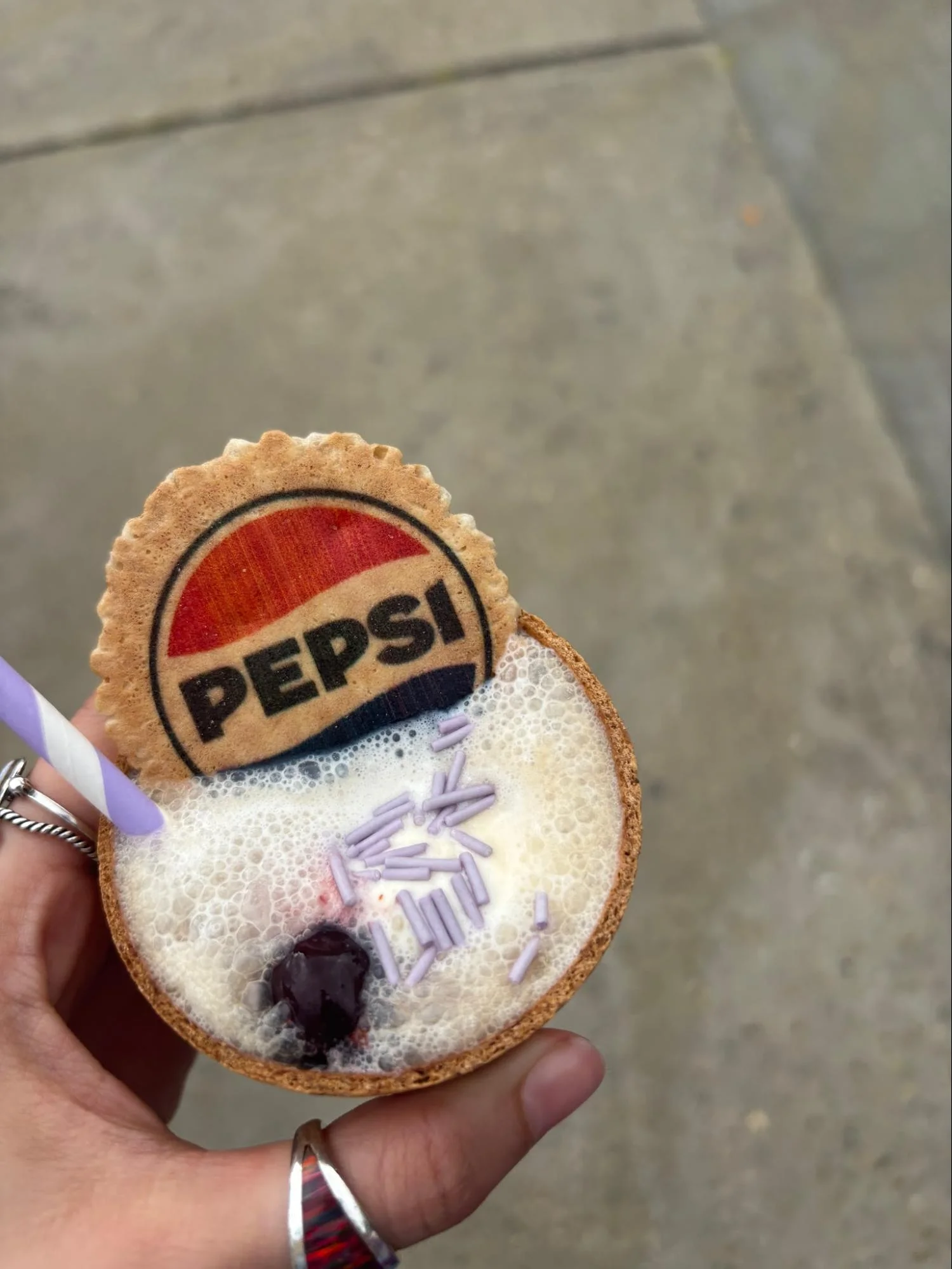 Pepsi Float Cookie Cup.